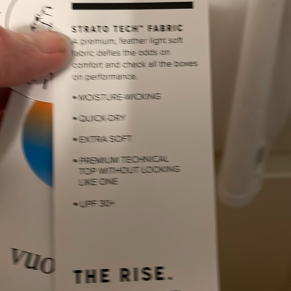 NWT Vuori Strato Tech Tank White XL - Picture 7 of 7